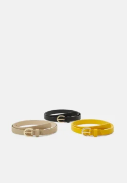 Anna Field 3 Pack - Riem - Black/Yellow/Taupe