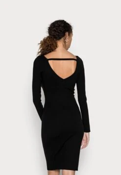 Anna Field Offener Rücken Bodycon Mini Strickkleid - Etui-Jurk - Black