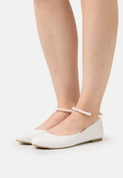 Anna Field Ballerina'S Met Enkelbandjes - White