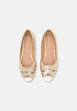 Anna Field Peeptoe Ballerina'S - Gold -Anna Field 3a1b6276b6304eafbc6446001a4e73ff scaled
