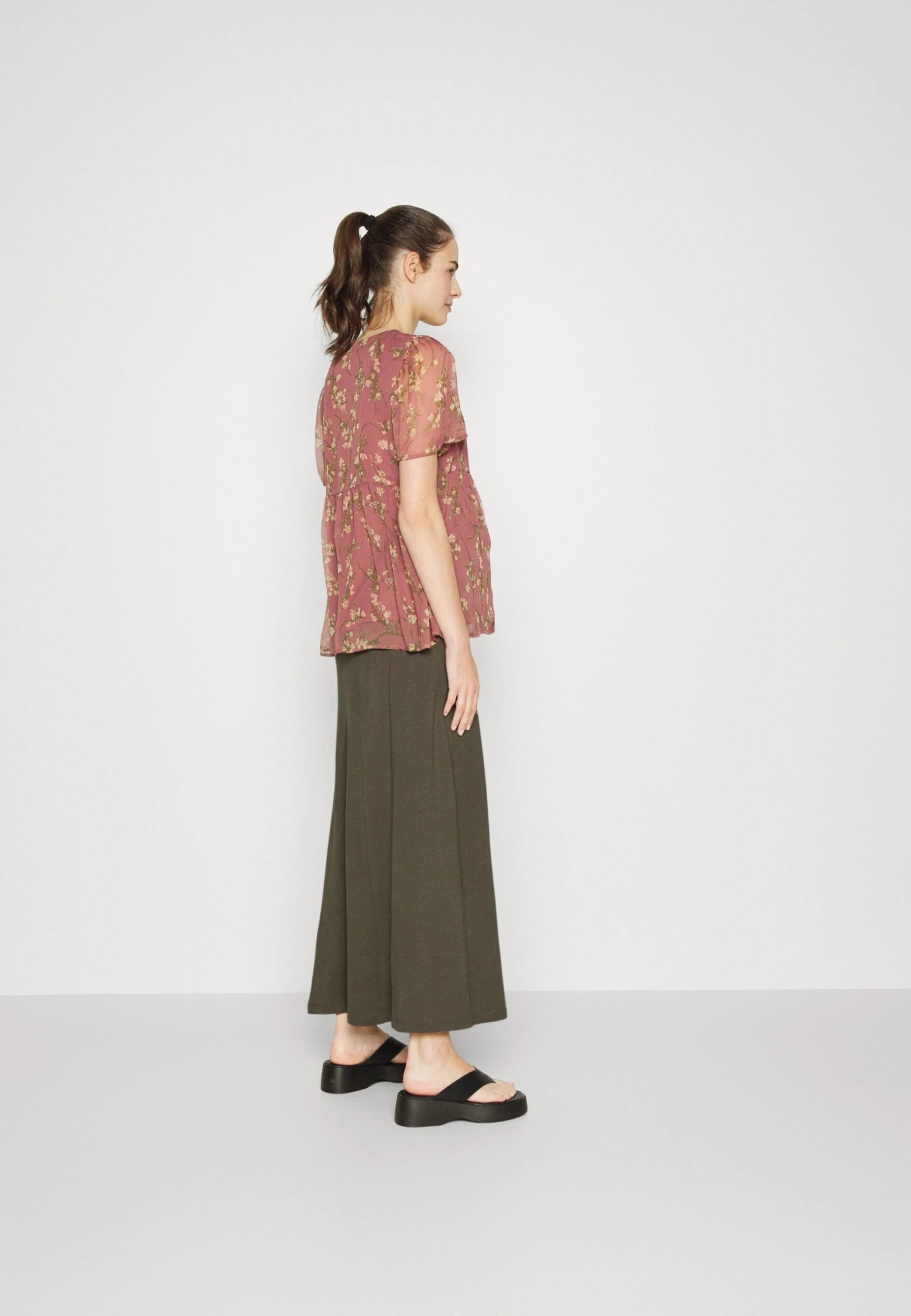 Maternity Maxi Skirt With Drawstring Waistband - Maxirok - 606 - Khaki Maternity Maxi Skirt With Drawstring Waistband - Maxirok - 606 - Khaki -Anna Field 50de9903974f41e1b0c36a93f983a346 scaled