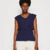 Anna Field Top - Dark Blue