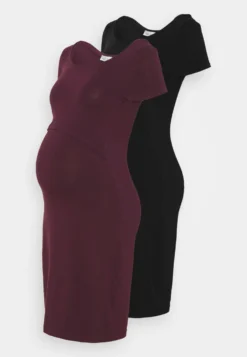 2Er Pack Nursing Function Dress - Etui-Jurk - Black/Bordeaux 5 2Er Pack Nursing Function Dress - Etui-Jurk - Black/Bordeaux -Anna Field d2587d5bbf414ed687a71c7bfef589b6 scaled