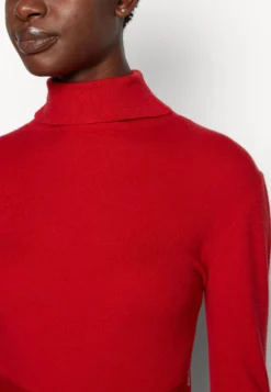 Anna Field Rollkragen Ripp Mini Strickkleid Mit Gürtel - Gebreide Jurk - Red -Anna Field e229e9715e964e678ca460f88b8a65a3 scaled