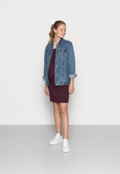 2Er Pack Nursing Function Dress - Etui-Jurk - Black/Bordeaux